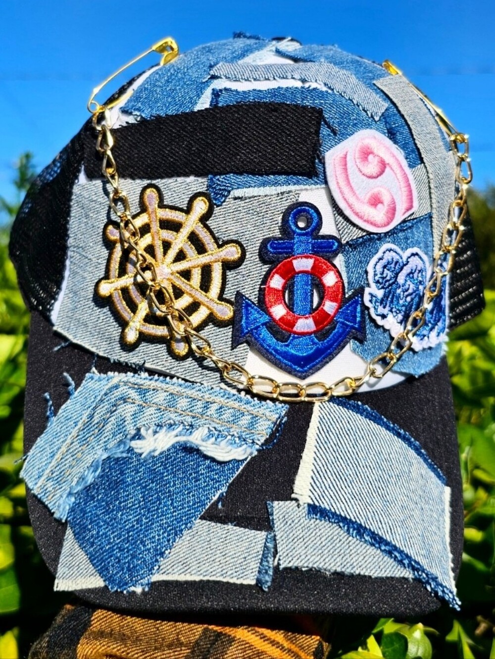 Upcycled Cancer Zodiac Trucker Hat By Michikokoko